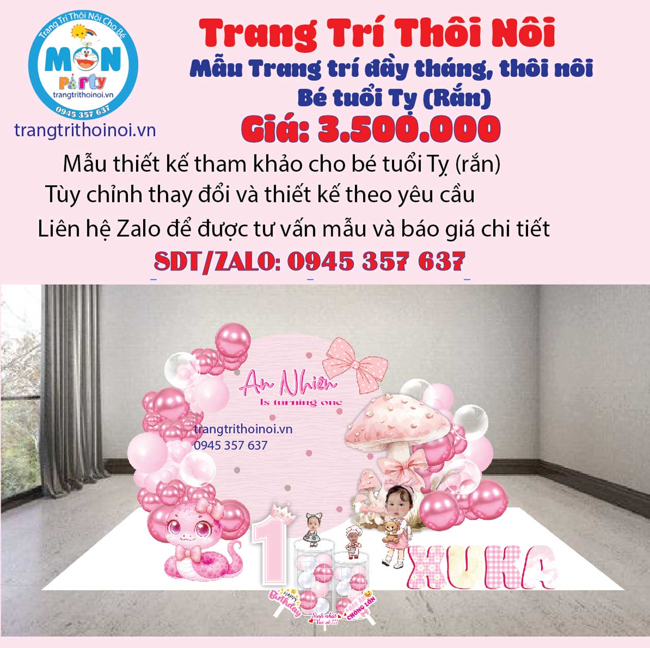 decor-thoi-noi-be-gai-tuoi-ran-tone-hong