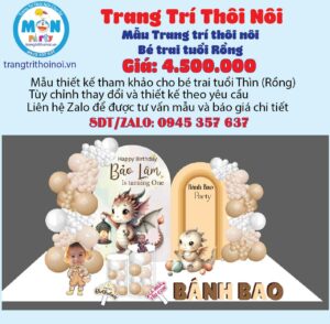 trang-tri-sinh nhật-be-trai-tuoi-thin-tone-nau