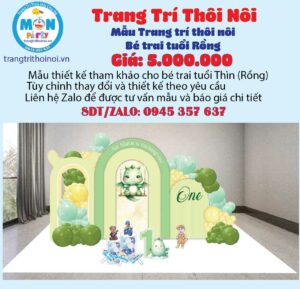 trang-tri-thoi-noi-be-trai-tuoi-rong-tone-xanh-la