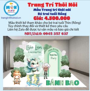 trang-tri-thoi-noi-be-trai-tuoi-rong-tone-xanh-la