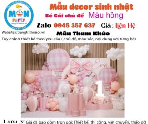 decor-sinh-nhat-1-tuoi-tone-hong