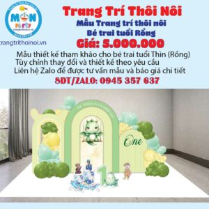 trang-tri-thoi-noi-be-trai-tuoi-rong-tone-xanh-la